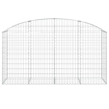 Cesto Gabbione ad Arco 200x50x100/120 cm Ferro Zincato