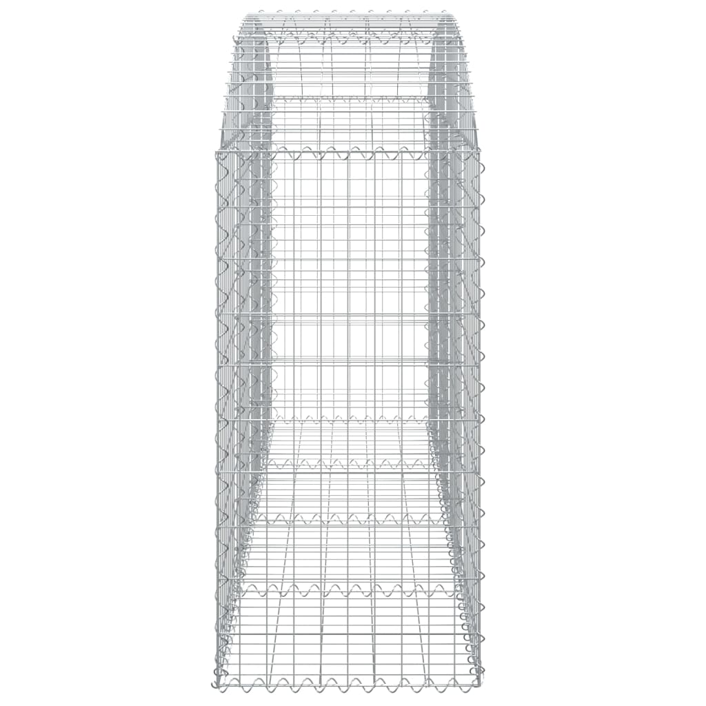 Cesto Gabbione ad Arco 200x50x100/120 cm Ferro Zincato