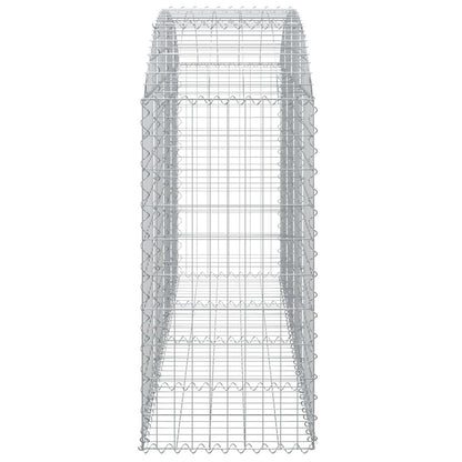 Cesto Gabbione ad Arco 200x50x100/120 cm Ferro Zincato