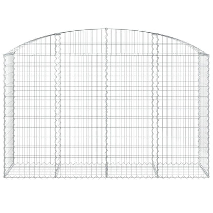 Cesto Gabbione ad Arco 200x50x120/140 cm Ferro Zincato