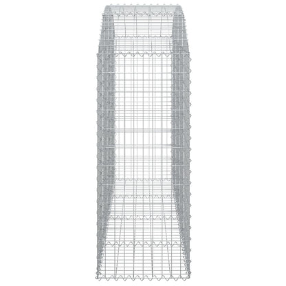 Cesto Gabbione ad Arco 200x50x120/140 cm Ferro Zincato