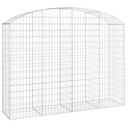 Cesto Gabbione ad Arco 200x50x140/160 cm Ferro Zincato