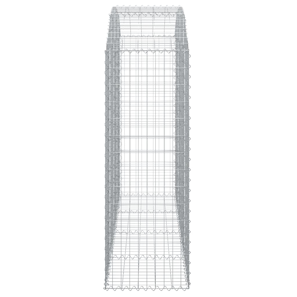 Cesto Gabbione ad Arco 200x50x140/160 cm Ferro Zincato