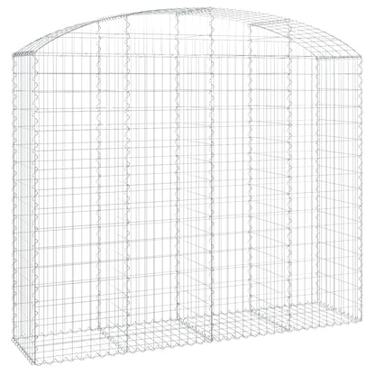 Cesto Gabbione ad Arco 200x50x160/180 cm Ferro Zincato