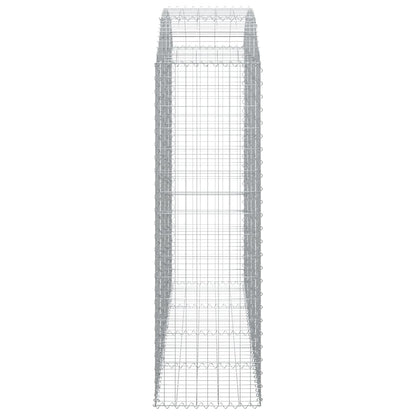 Cesto Gabbione ad Arco 200x50x160/180 cm Ferro Zincato