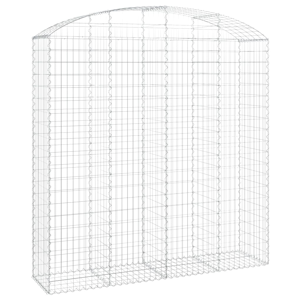 Cesto Gabbione ad Arco 200x50x200/220 cm Ferro Zincato