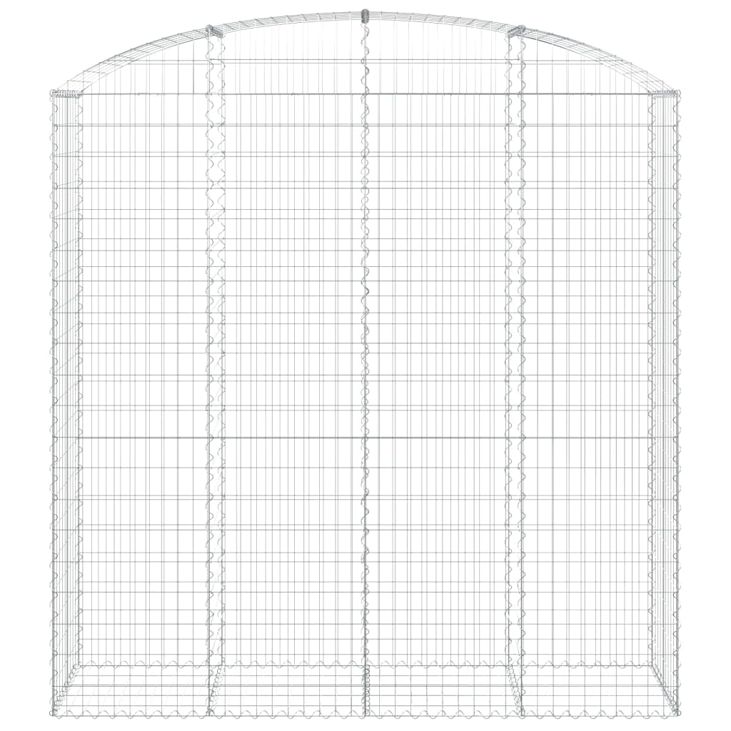 Cesto Gabbione ad Arco 200x50x200/220 cm Ferro Zincato