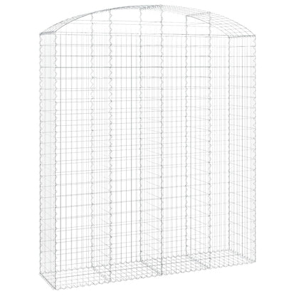 Cesto Gabbione ad Arco 200x50x220/240 cm Ferro Zincato