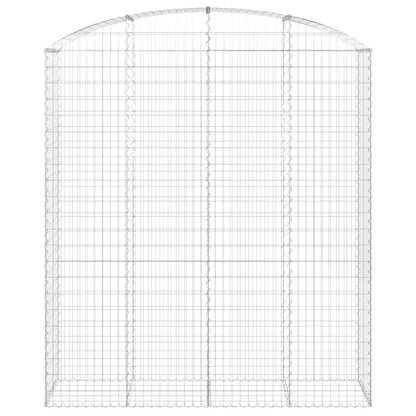 Cesto Gabbione ad Arco 200x50x220/240 cm Ferro Zincato