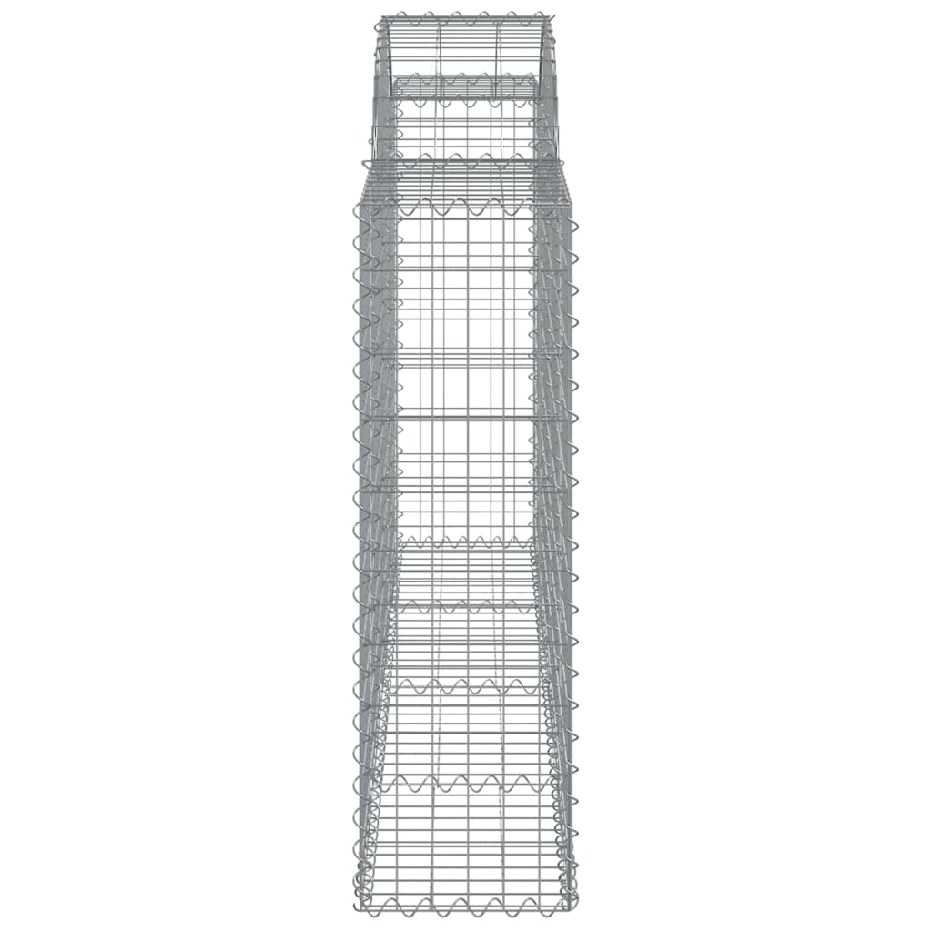 Cesto Gabbione ad Arco 200x30x100/120 cm Ferro Zincato