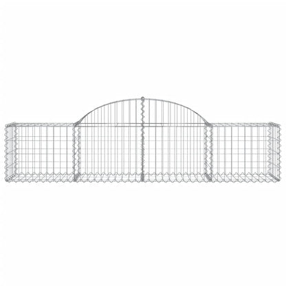 Cesto Gabbione ad Arco 200x50x40/60 cm Ferro Zincato