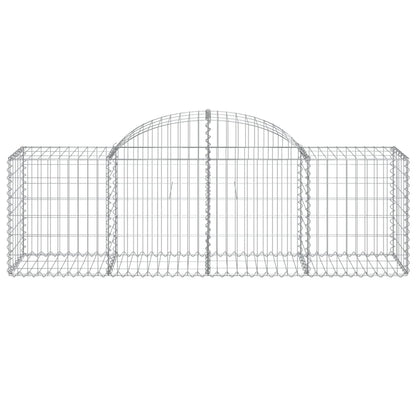 Cesto Gabbione ad Arco 200x50x60/80 cm Ferro Zincato