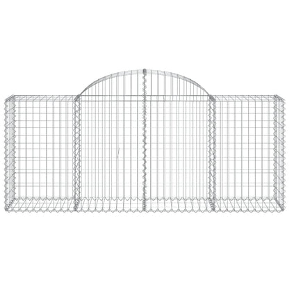 Cesto Gabbione ad Arco 200x50x80/100 cm Ferro Zincato