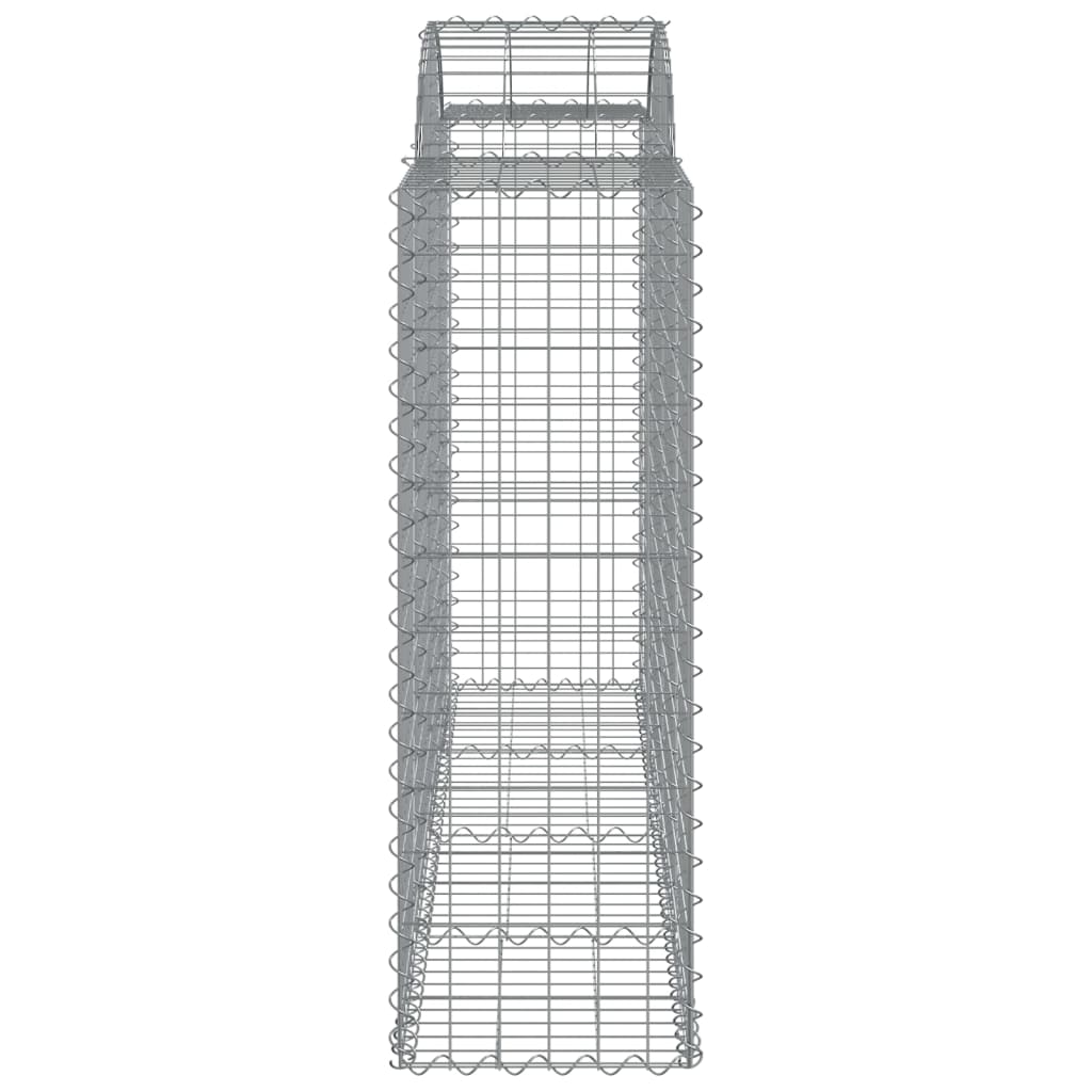 Cesto Gabbione ad Arco 200x50x120/140 cm Ferro Zincato