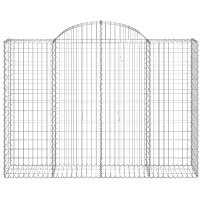 Cesto Gabbione ad Arco 200x50x140/160 cm Ferro Zincato