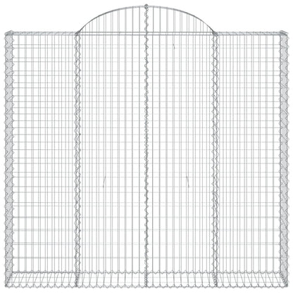 Cesto Gabbione ad Arco 200x50x180/200 cm Ferro Zincato