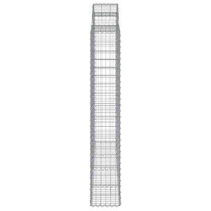 Cesto Gabbione ad Arco 200x50x180/200 cm Ferro Zincato