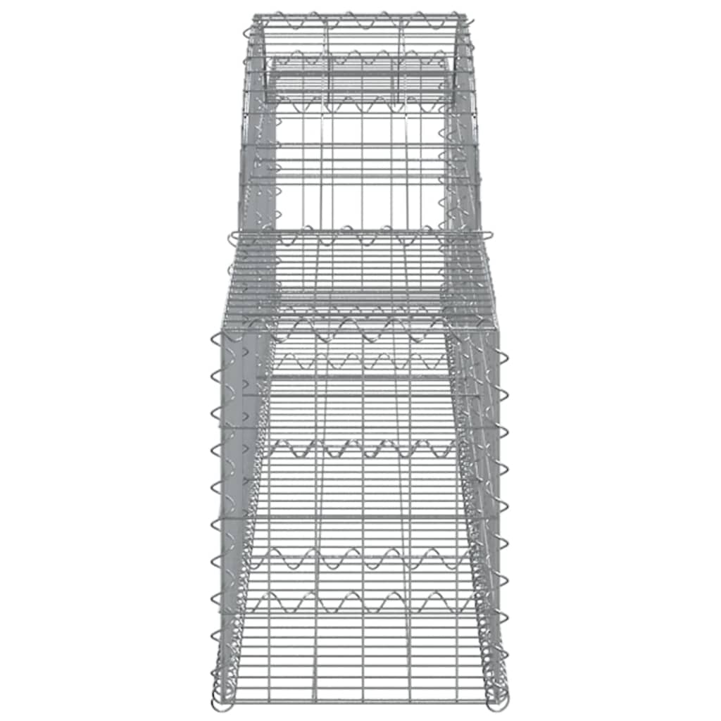 Cesto Gabbione ad Arco 300x30x40/60 cm Ferro Zincato