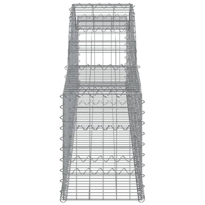 Cesto Gabbione ad Arco 300x30x40/60 cm Ferro Zincato