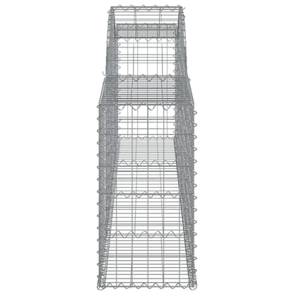 Cesto Gabbione ad Arco 300x30x60/80 cm Ferro Zincato