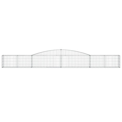 Cesto Gabbione ad Arco 400x30x40/60 cm Ferro Zincato