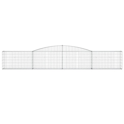 Cesto Gabbione ad Arco 400x30x60/80 cm Ferro Zincato