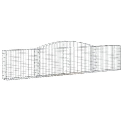 Cesto Gabbione ad Arco 400x30x80/100 cm Ferro Zincato