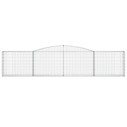 Cesto Gabbione ad Arco 400x30x80/100 cm Ferro Zincato