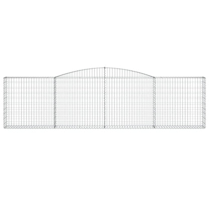 Cesto Gabbione ad Arco 400x30x100/120 cm Ferro Zincato