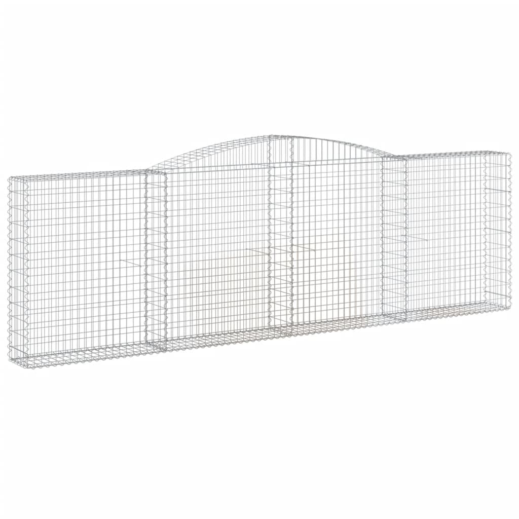 Cesto Gabbione ad Arco 400x30x120/140 cm Ferro Zincato