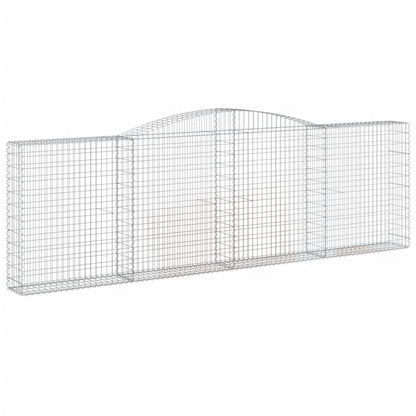 Cesto Gabbione ad Arco 400x30x120/140 cm Ferro Zincato