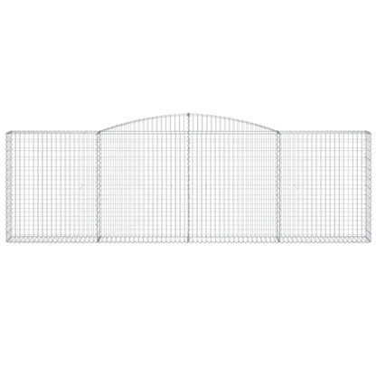 Cesto Gabbione ad Arco 400x30x120/140 cm Ferro Zincato
