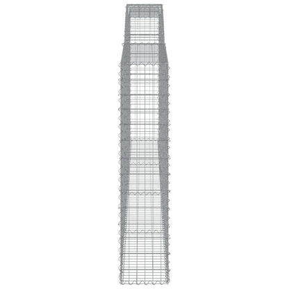 Cesto Gabbione ad Arco 400x30x140/160 cm Ferro Zincato