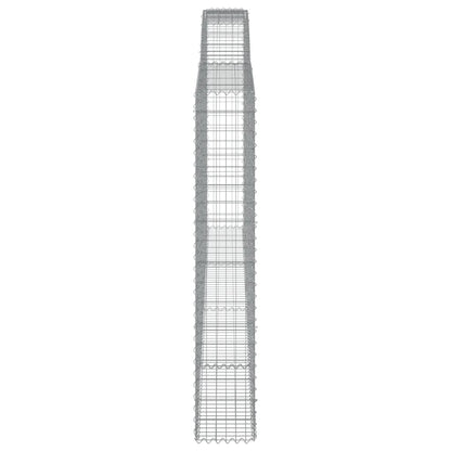 Cesto Gabbione ad Arco 400x30x180/200 cm Ferro Zincato