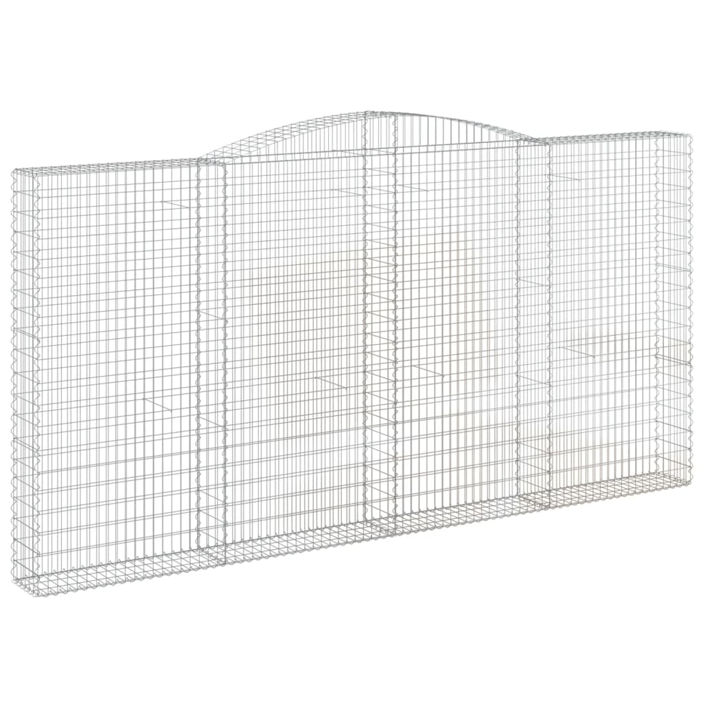 Cesto Gabbione ad Arco 400x30x200/220 cm Ferro Zincato