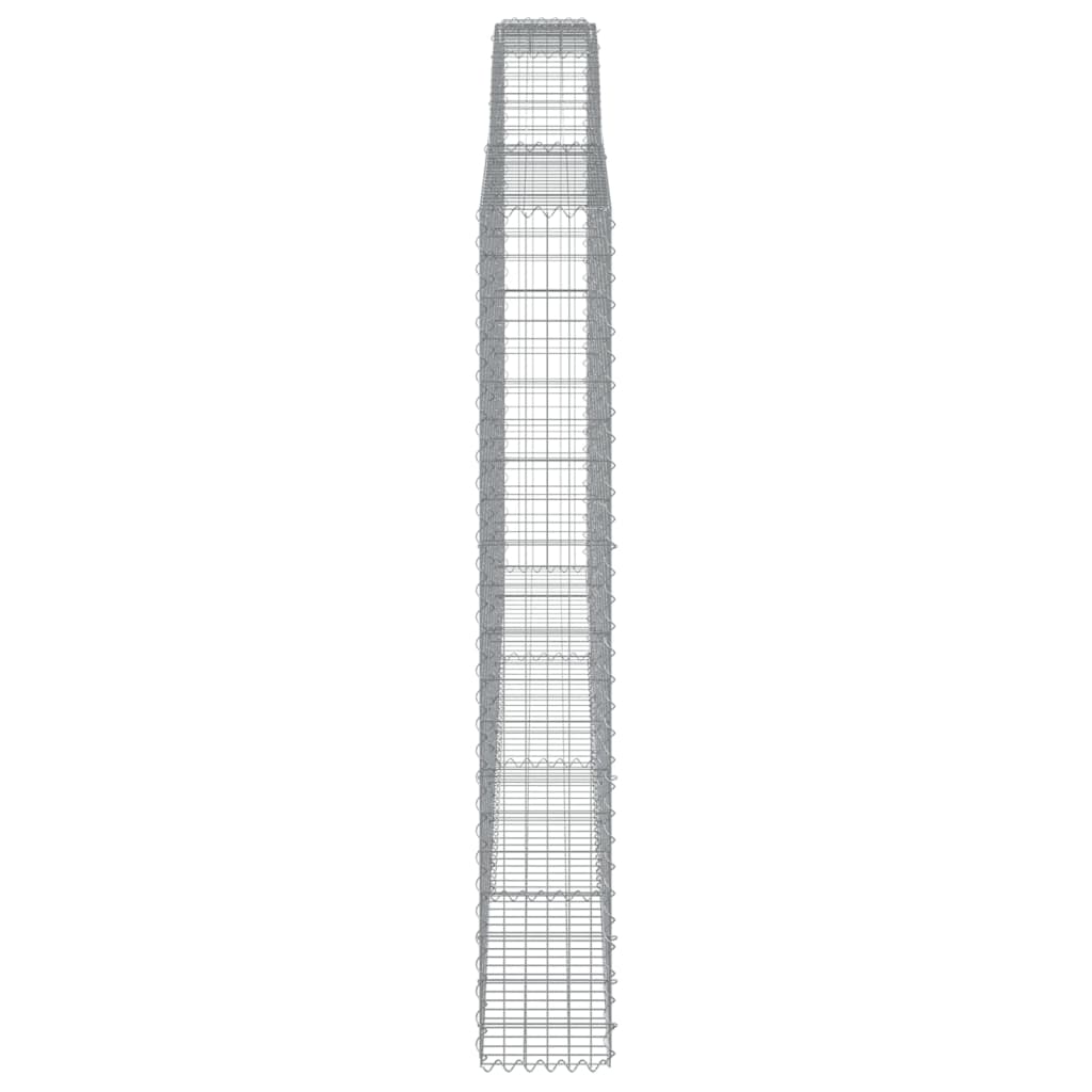 Cesto Gabbione ad Arco 400x30x200/220 cm Ferro Zincato