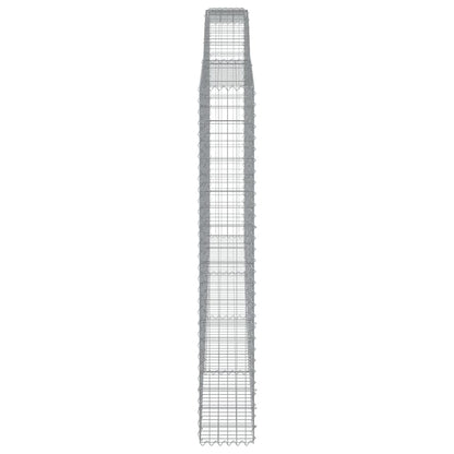 Cesto Gabbione ad Arco 400x30x200/220 cm Ferro Zincato