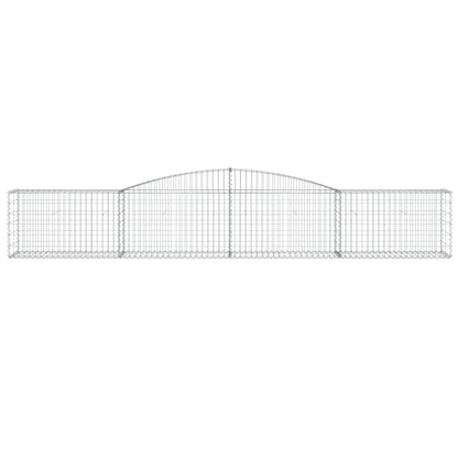 Cesto Gabbione ad Arco 400x50x60/80 cm Ferro Zincato