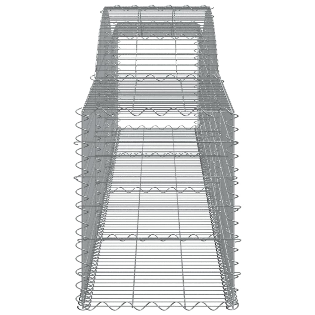 Cesto Gabbione ad Arco 400x50x60/80 cm Ferro Zincato