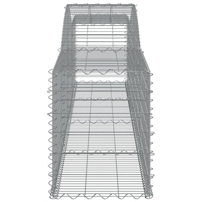 Cesto Gabbione ad Arco 400x50x60/80 cm Ferro Zincato
