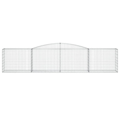 Cesto Gabbione ad Arco 400x50x80/100 cm Ferro Zincato