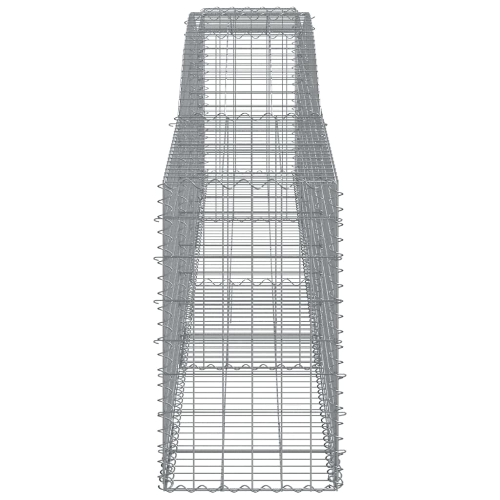 Cesto Gabbione ad Arco 400x50x80/100 cm Ferro Zincato
