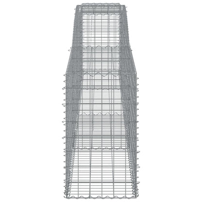 Cesto Gabbione ad Arco 400x50x80/100 cm Ferro Zincato
