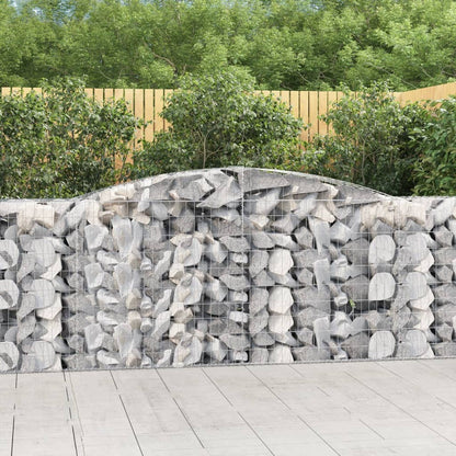 Cesto Gabbione ad Arco 400x50x100/120 cm Ferro Zincato