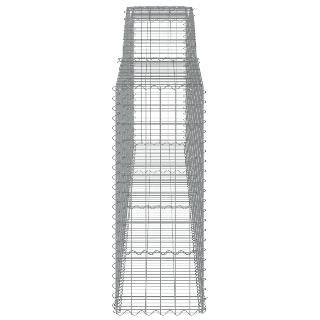 Cesto Gabbione ad Arco 400x50x120/140 cm Ferro Zincato