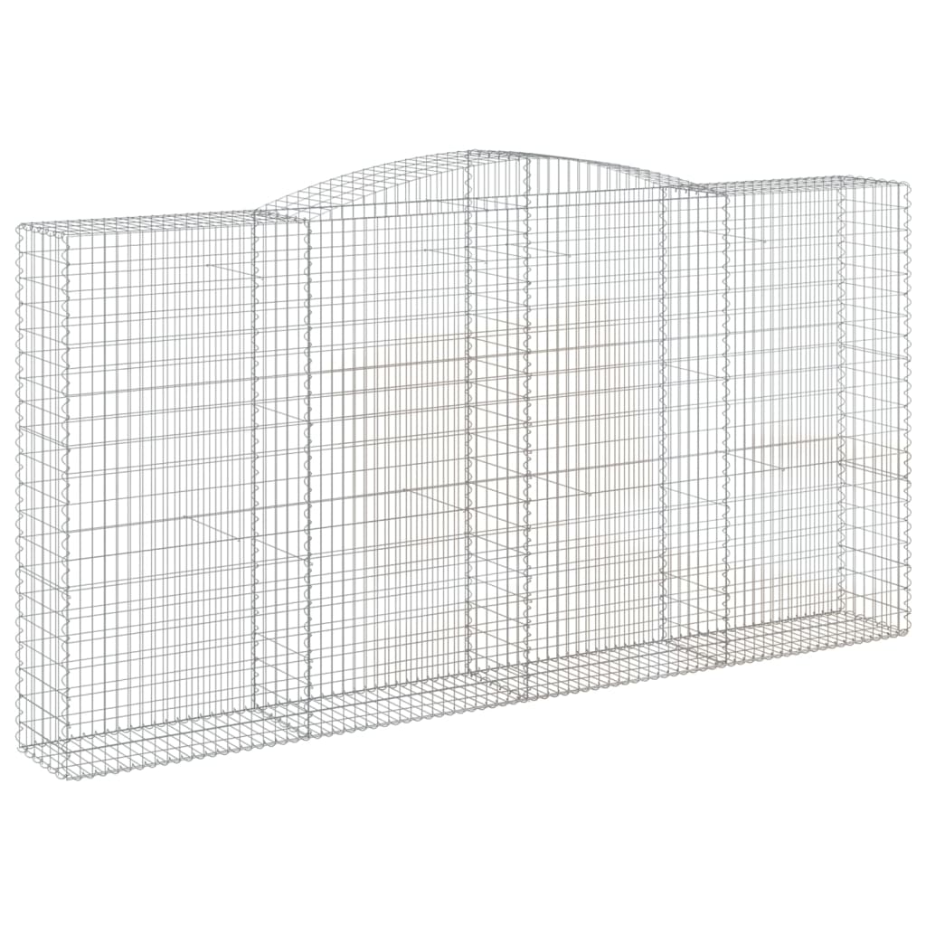 Cesto Gabbione ad Arco 400x50x200/220 cm Ferro Zincato