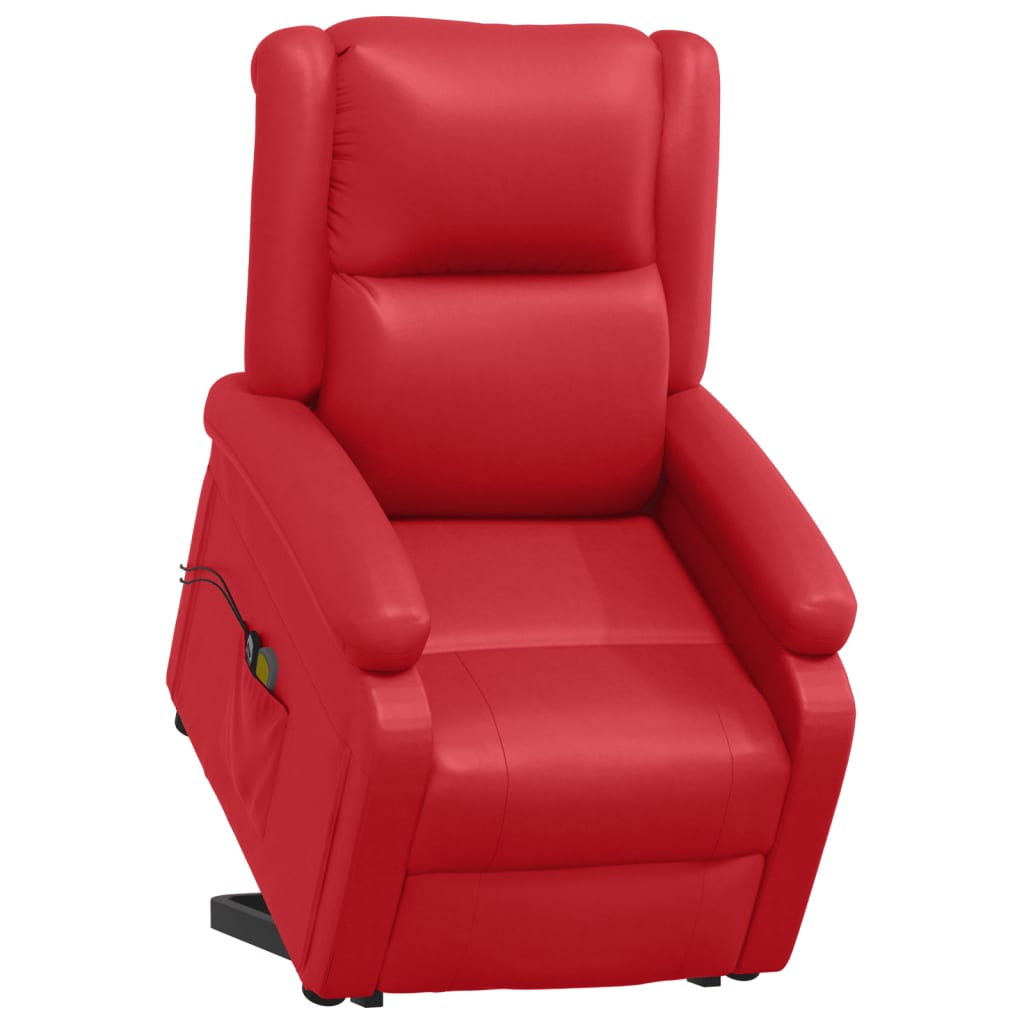 Poltrona Alzapersona Rosso in Similpelle
