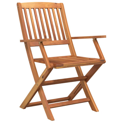 Set da Pranzo per Giardino 5 pz in Legno Massello di Acacia