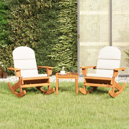 Set Salotto da Giardino Adirondack 3pz Legno Massello di Acacia