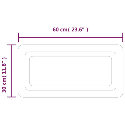 Specchio da Bagno con Luci LED 30x60 cm